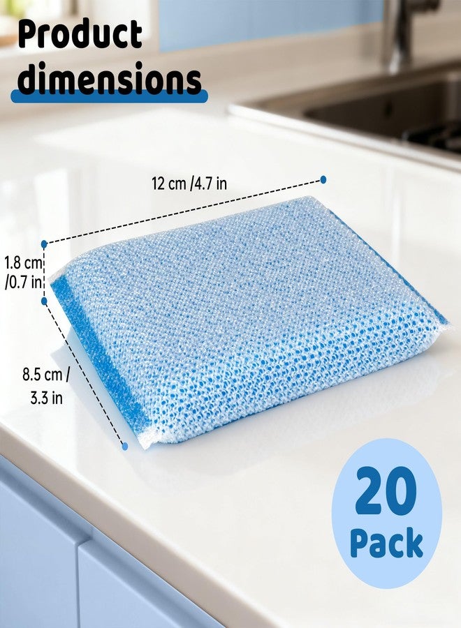 derloyo 20 Pack All-Purpose Kitchen Sponges, Non Scratch, for Washing and Cleaning Dishes, Non-Stick Cookware, Premium Scrubbers, Ideal for Kitchen, Bathroom - Image 2